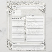 Papier Insertion de la recette Arbre de vie (Devant / Derrière)