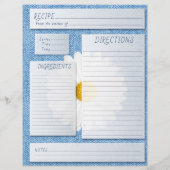 Papier Insertion de livre de recettes en jeans Daisy Coun (Dos)