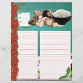 Papier Insertion de recette de bol de riz (Devant)