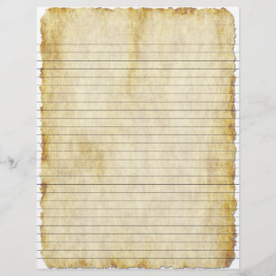 Papier Insertion de recette vintage parchemin (Look)