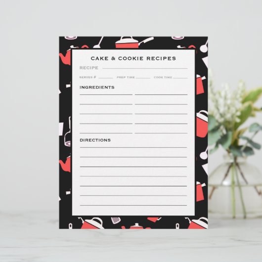 Papier Insertion de recettes de gâteaux et biscuits | Cui (Debout devant)