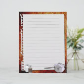 Papier Insertions de Classeur de recette vintage (Debout devant)