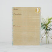 Papier Insertions de recette de vanille (Debout devant)