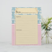 Papier Insertions de recette (tirages avant et arrière) (Debout devant)