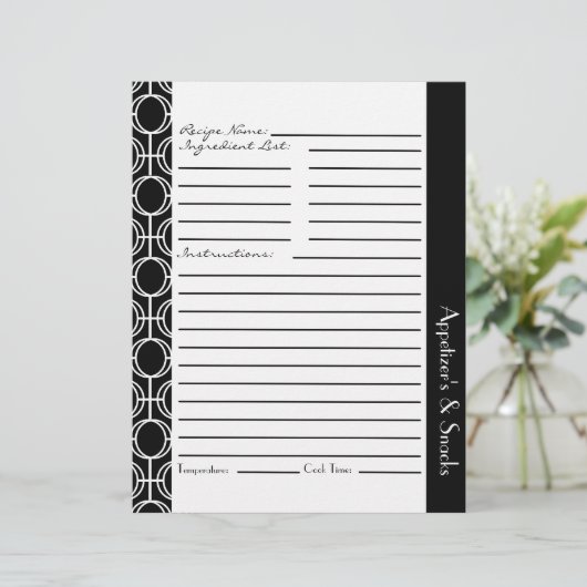 Papier Insertions de recettes de anneaux d'éternité liées (Debout devant)