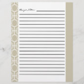 Papier Insertions de recettes de anneaux d'éternité liées (Dos)