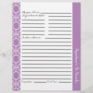 Papier Insertions de recettes de anneaux d'éternité liées