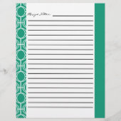 Papier Insertions de recettes de anneaux d'éternité liées (Dos)