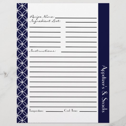 Papier Insertions de recettes de diamants en anneau - ble (Devant)