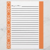 Papier Inserts de recettes de anneaux d'éternité liés - O (Dos)