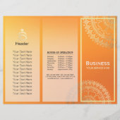 Papier Instructeur de méditation Yoga Gold Mandala Tri-Fo (Devant)