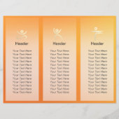 Papier Instructeur de méditation Yoga Gold Mandala Tri-Fo (Dos)