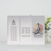 Papier Instructeur de méditation Yoga Reiki Master Lotus (Debout devant)