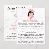 Papier Instructions pour kit de biscuits diy Pink Lady Ba (Devant / Derrière)