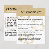 Papier Instructions simples pour kit de cookie DIY de bou (Devant / Derrière)
