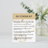 Papier Instructions simples pour kit de cookie DIY de bou (Debout devant)
