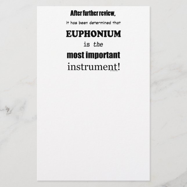 Papier Instrument Euphonique le plus important (Devant)