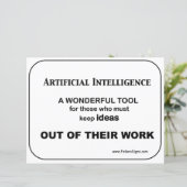 Papier Intelligence artificielle - affiche (Debout devant)