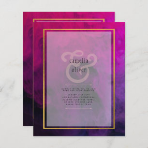 Papier Intense Magenta Plum Purple Encre Mariage INVITE