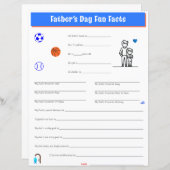 Papier Interview de fête des pères Son Imprimer (Devant / Derrière)