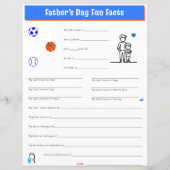 Papier Interview de fête des pères Son Imprimer (Devant)