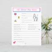 Papier Interview du Fils de la Fête des mères Imprimer (Debout devant)