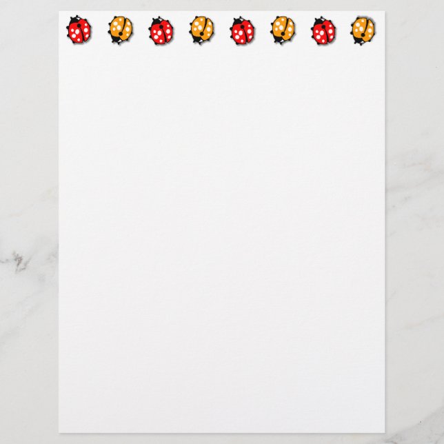 Papier Invasion de coccinelles (Devant)