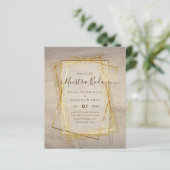 Papier Invitaciones de Boda, Mariage espagnol GOLD Budget (Debout devant)