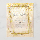 Papier Invitaciones de Boda, Mariage espagnol GOLD Budget (Devant)