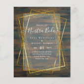 Papier Invitaciones de Boda, Mariage espagnol GOLD Budget (Devant)