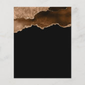 Papier Invitation 30 ans Budget Mocha Gold Agate (Dos)