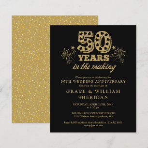 Papier Invitation 50e anniversaire de Budget en chantier
