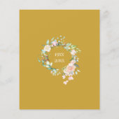 Papier Invitation 50e anniversaire de mariage Couronne de (Dos)