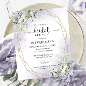 Papier Invitation à Brunch de mariage budget Eucalyptus