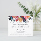 Papier Invitation à brunch nuptiale chic à l'aquarelle bu (Debout devant)