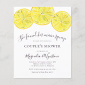 Papier Invitation à la douche de Lemons Couple (Devant)