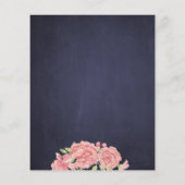 Papier Invitation à la douche nuptiale à budget floral ro (Dos)