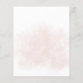 Papier Invitation à la douche nuptiale à fleurs roses (Dos)