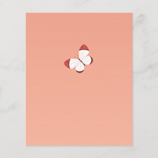 Papier Invitation à la douche nuptiale Boho Budget (Dos)