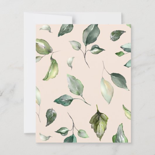 Papier Invitation à la douche nuptiale budget. (Dos)