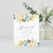 Papier Invitation à la douche nuptiale Budget Bee (Debout devant)