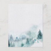 Papier Invitation à la douche nuptiale Budget Mountain Gr (Dos)