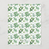 Papier Invitation à la douche nuptiale Budget vert (Dos)