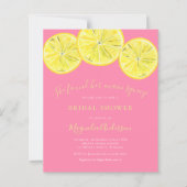 Papier Invitation à la douche nuptiale Citrus Budget (Devant)