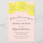 Papier Invitation à la douche nuptiale Citrus Budget (Devant)