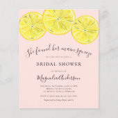 Papier Invitation à la douche nuptiale Citrus Budget (Devant)