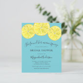 Papier Invitation à la douche nuptiale Citrus Budget (Debout devant)