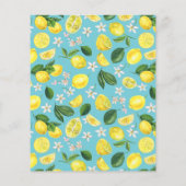 Papier Invitation à la douche nuptiale Citrus Budget (Dos)