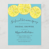 Papier Invitation à la douche nuptiale Citrus Budget (Devant)