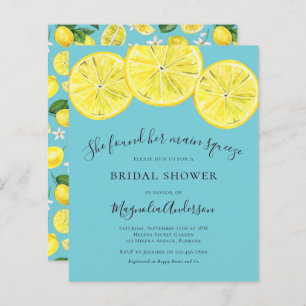 Papier Invitation à la douche nuptiale Citrus Budget